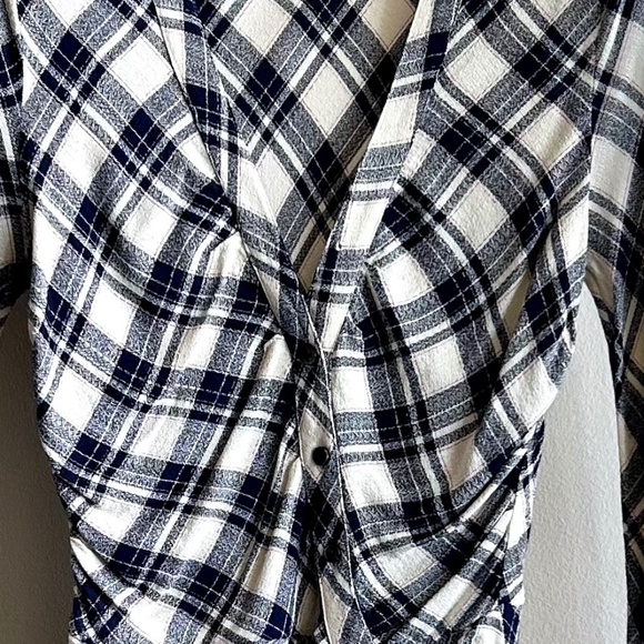Veronica Beard Rowe Dress in Navy Plaid - Picture 13 of 14